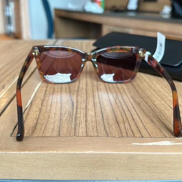 MaxMara 55mm Rectangular Logo4 Sunglasses